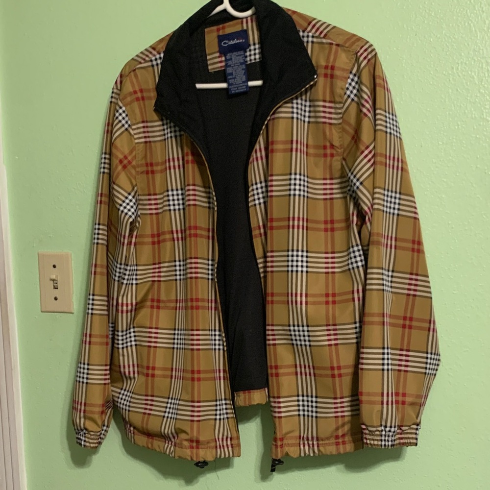 Catalina Checkered Jacket - Tan, Black, Red, White